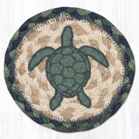 Green Sea Turtle Printed Coaster