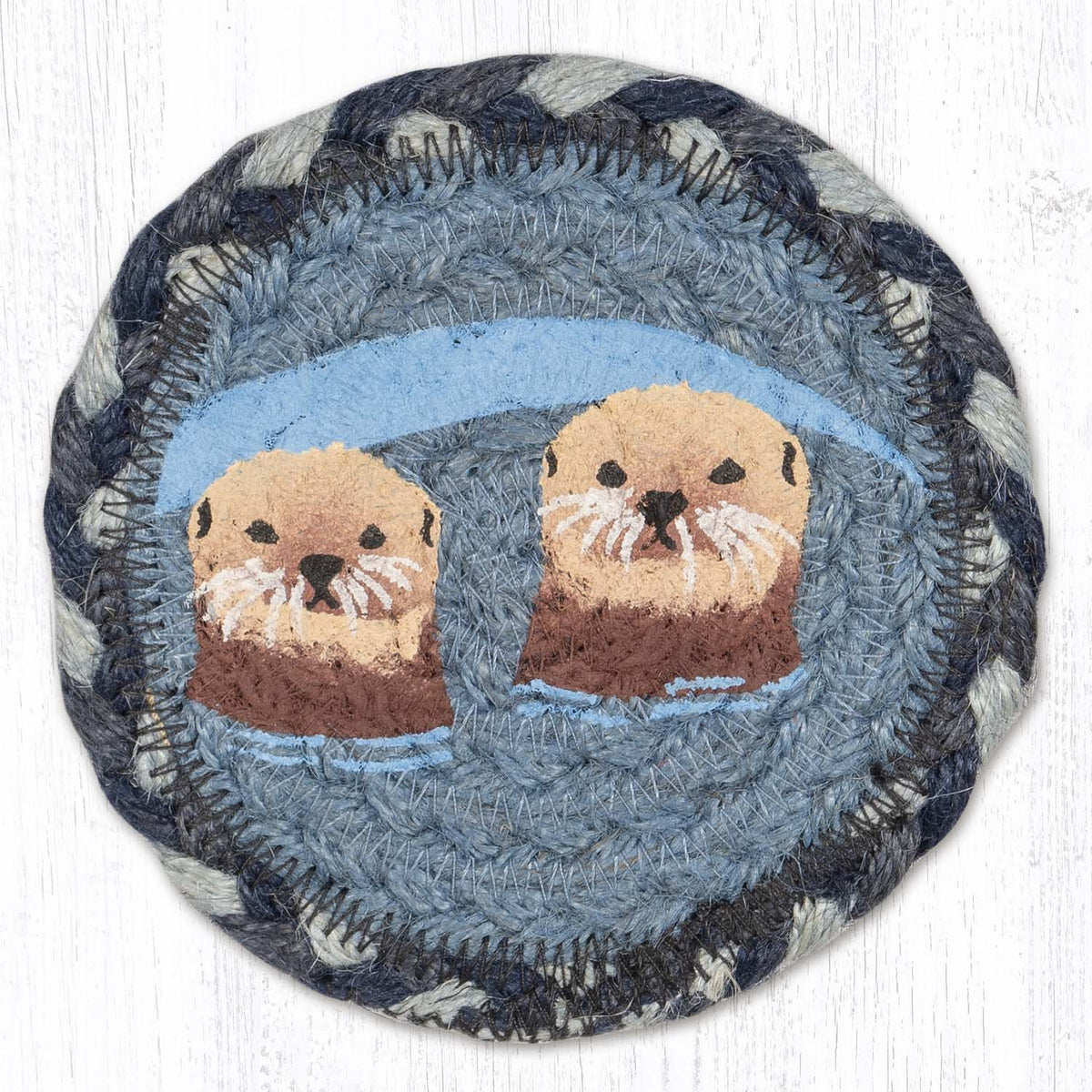 Sea Otter Friends Printed Coaster