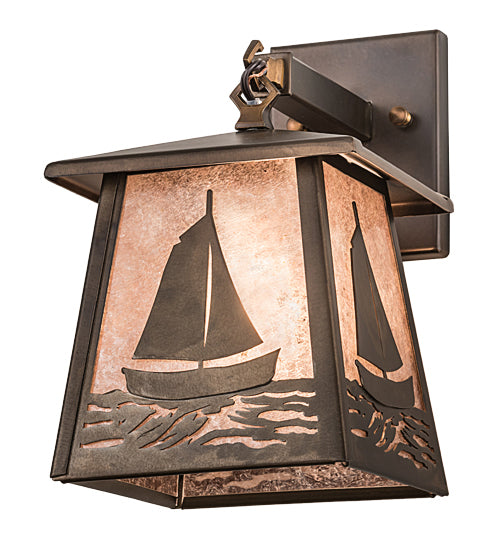 Sailboat Seas 7" Hanging Wall Sconce