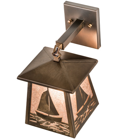 Sailboat Seas 7" Hanging Wall Sconce