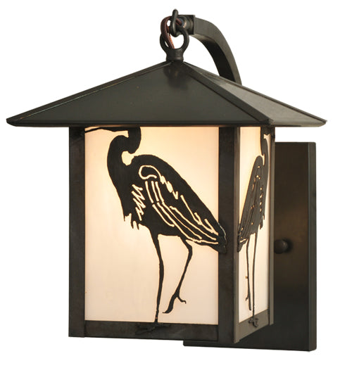 Heron 8" Curved Arm Wall Sconce