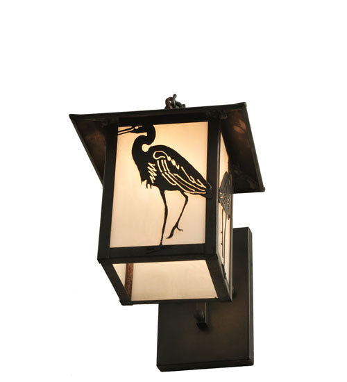 Heron 8" Curved Arm Wall Sconce
