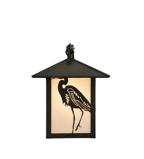 Heron 8" Curved Arm Wall Sconce