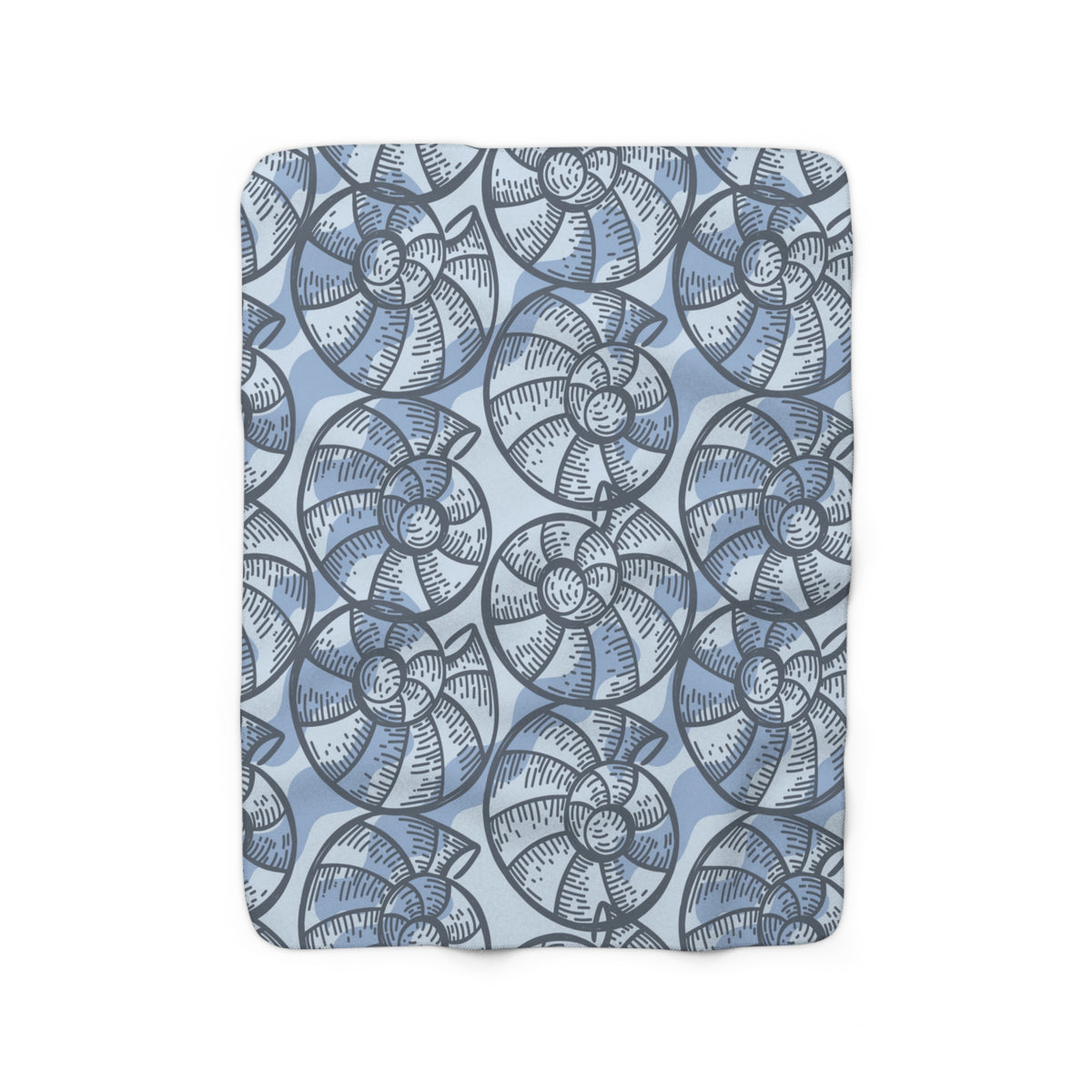 Snail Shell Sherpa Fleece Blanket
