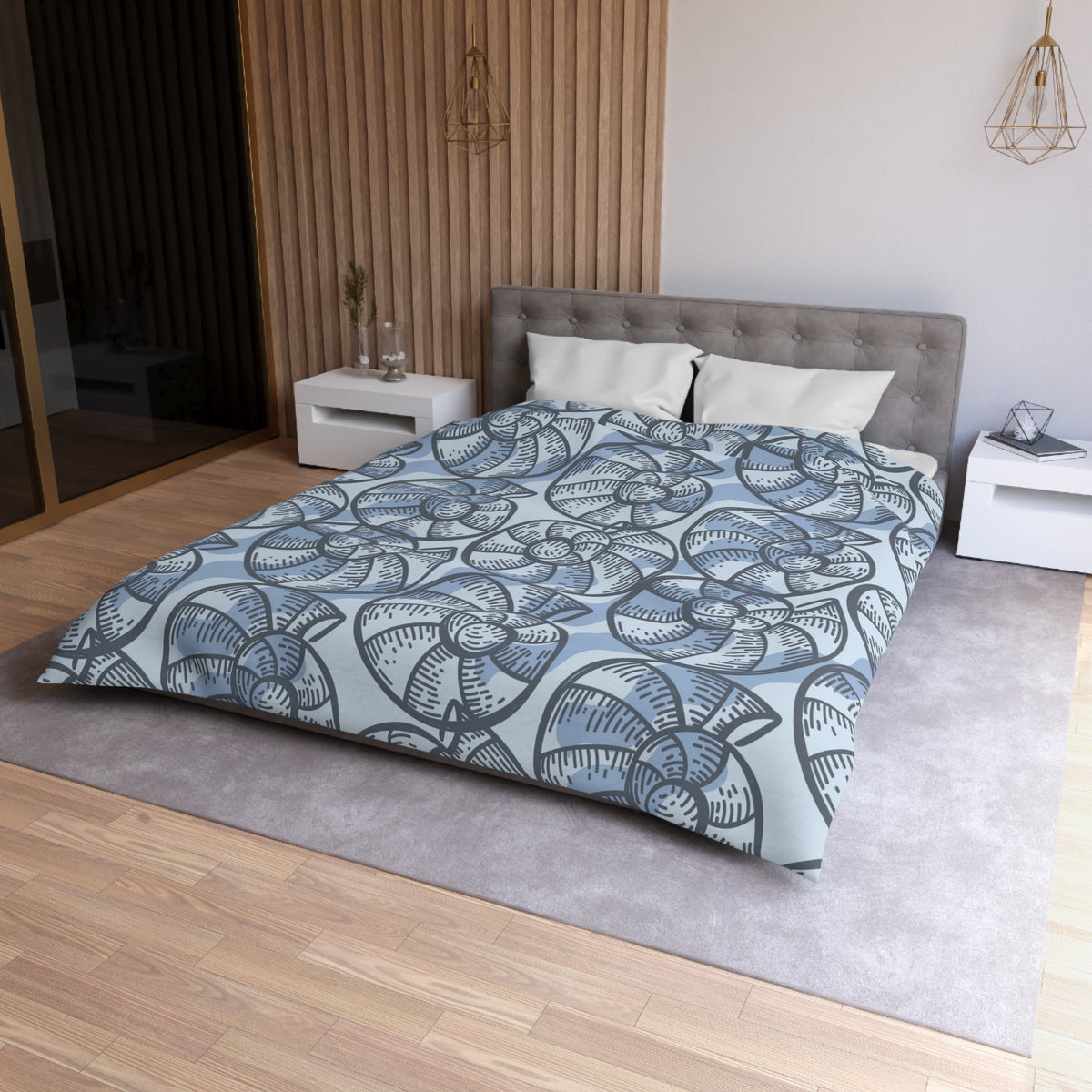 Snail Shell Microfiber Duvet Cover