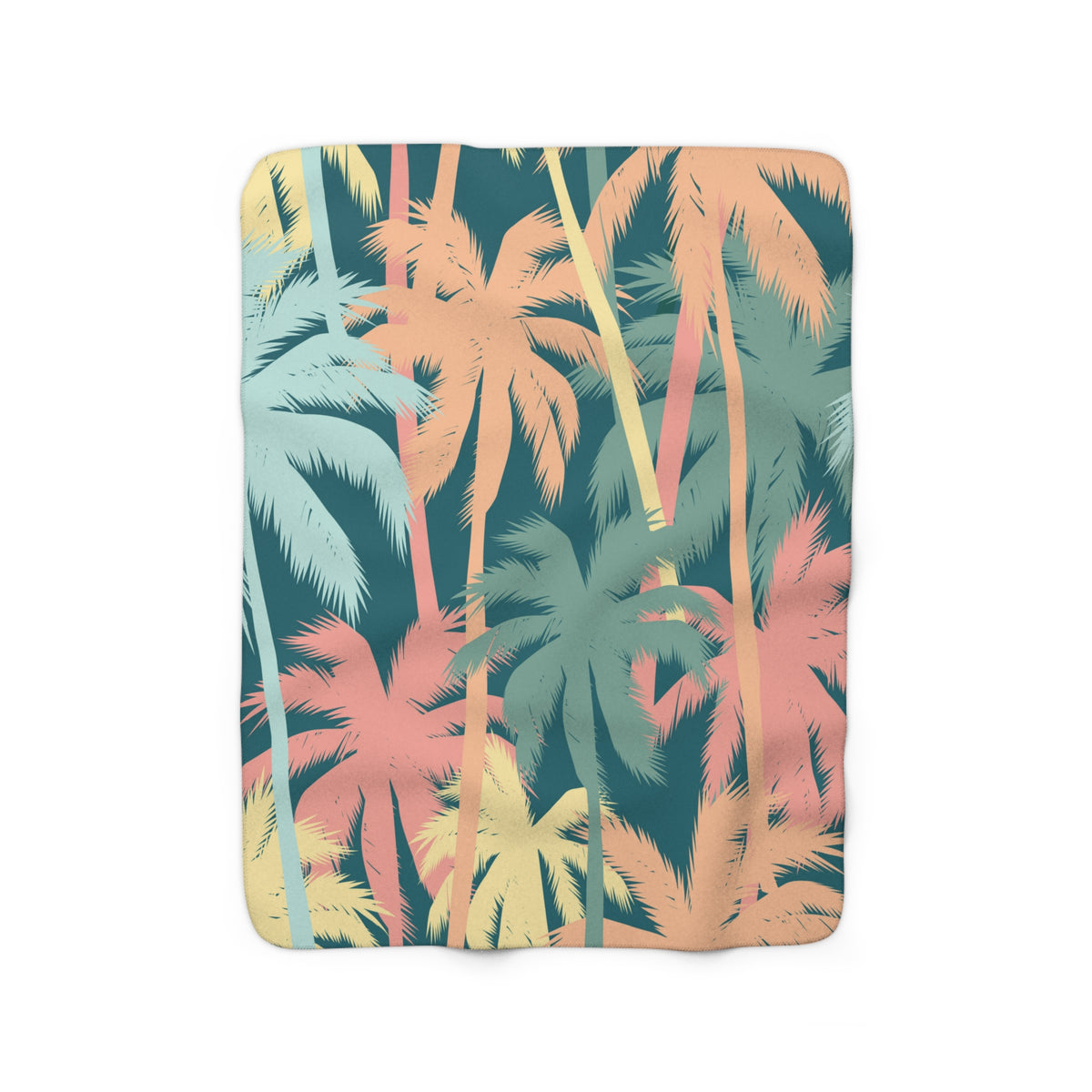 Palm Sway Sherpa Fleece Blanket