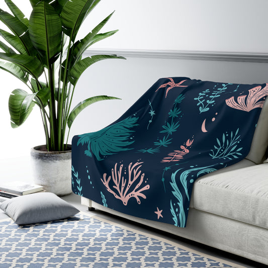 Oceanic Vice Sherpa Fleece Blanket