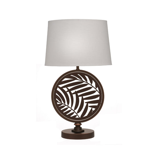 Bronze Palms Laser Cut Table Lamp