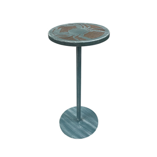 Deep Blue Sea Crab Drink Table