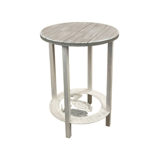 Dockside Pelican Round End Table
