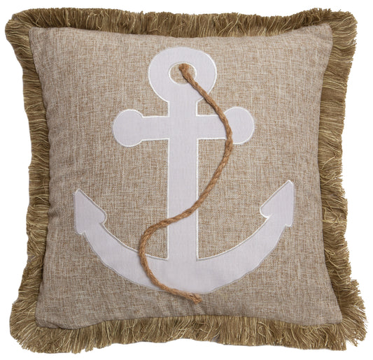 Anchor Rope Throw Pillow