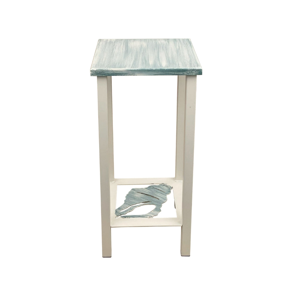 Nautical Paint Shell Iron Drink Table