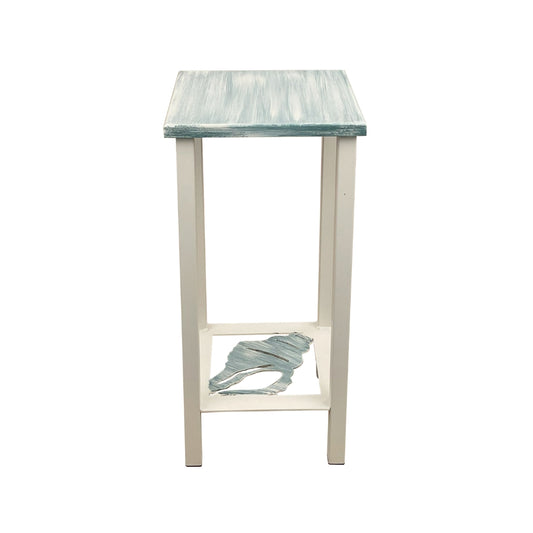 Nautical Paint Shell Iron Drink Table