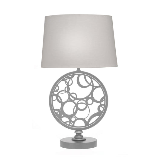 Silver Bubbles Laser Cut Table Lamp