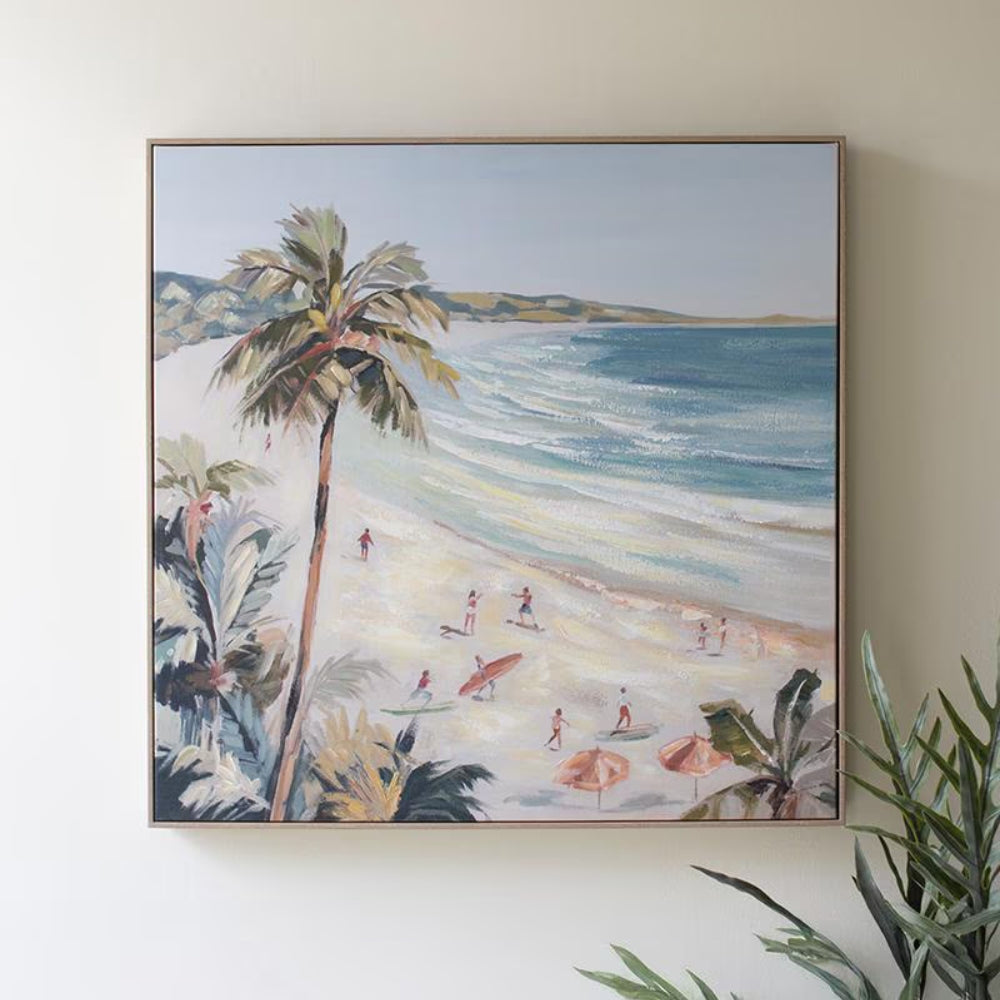 Beach Waves Wall Painting