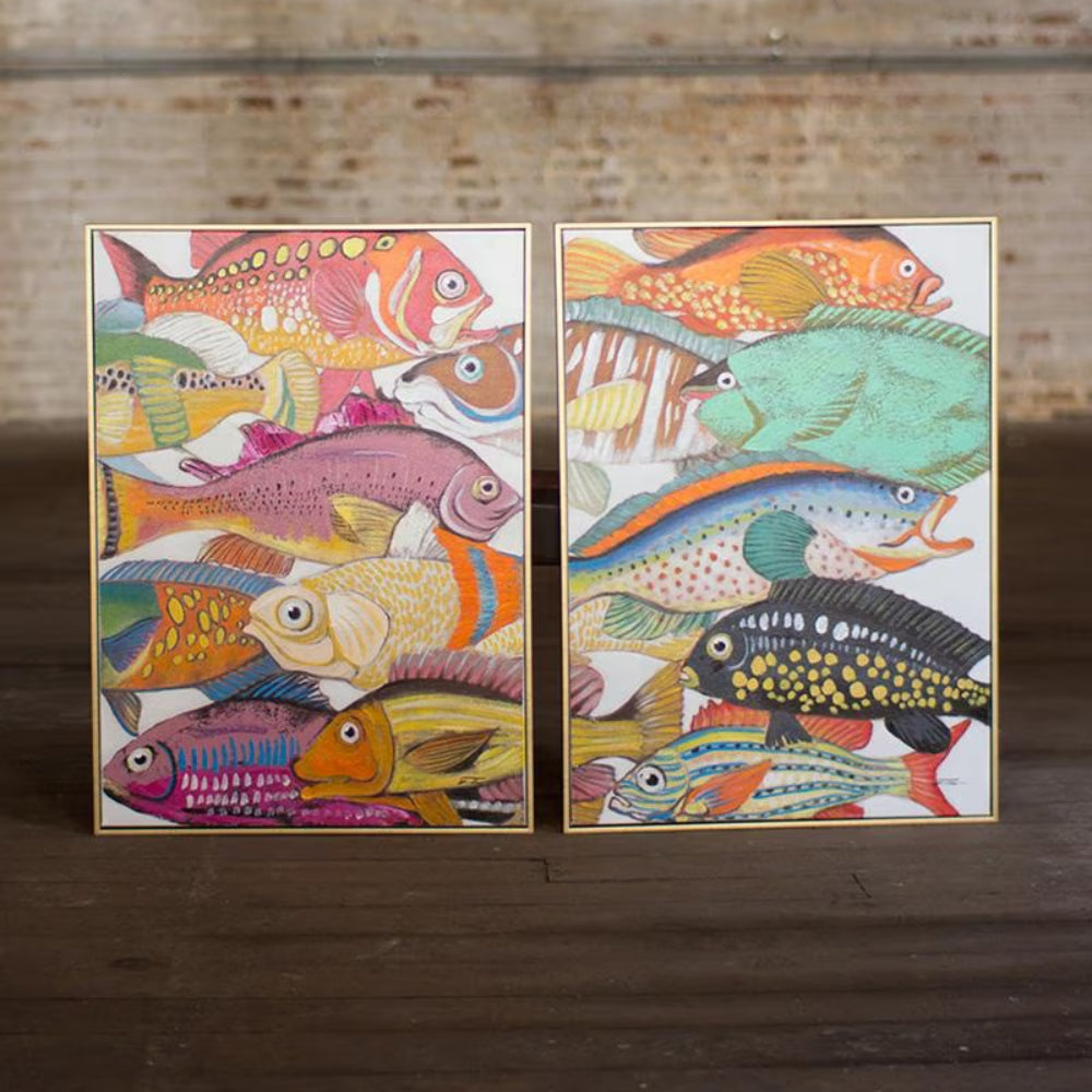 Colorful Fish Wall Painting Set