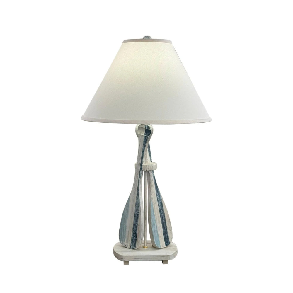 Nautical Stripe Paddles Table Lamp