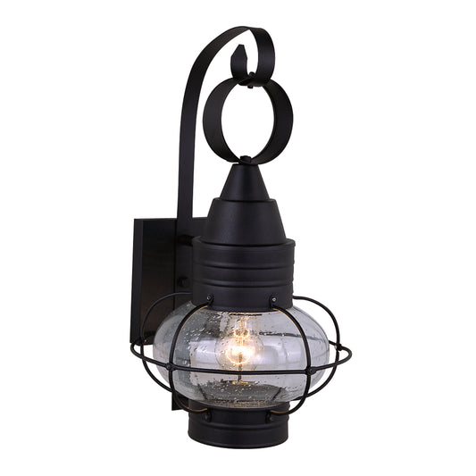 Ellis 10-Inch Outdoor Wall Light - Textured Black