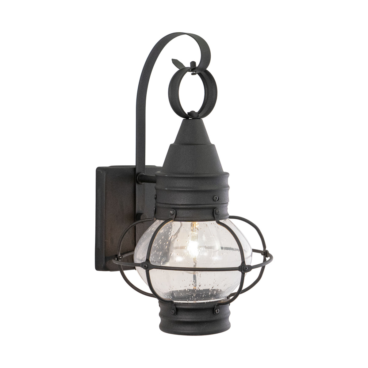 Chatham 8-in Outdoor Wall Light Textured Black