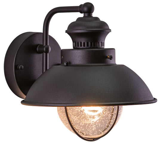 Eastham 8-Inch Outdoor Wall Light - Textured Black