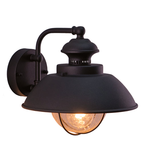 Eastham 10-Inch Outdoor Wall Light - Textured Black