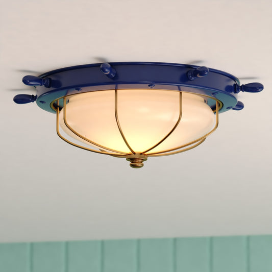 Captain's Wheel 15" Flush Mount