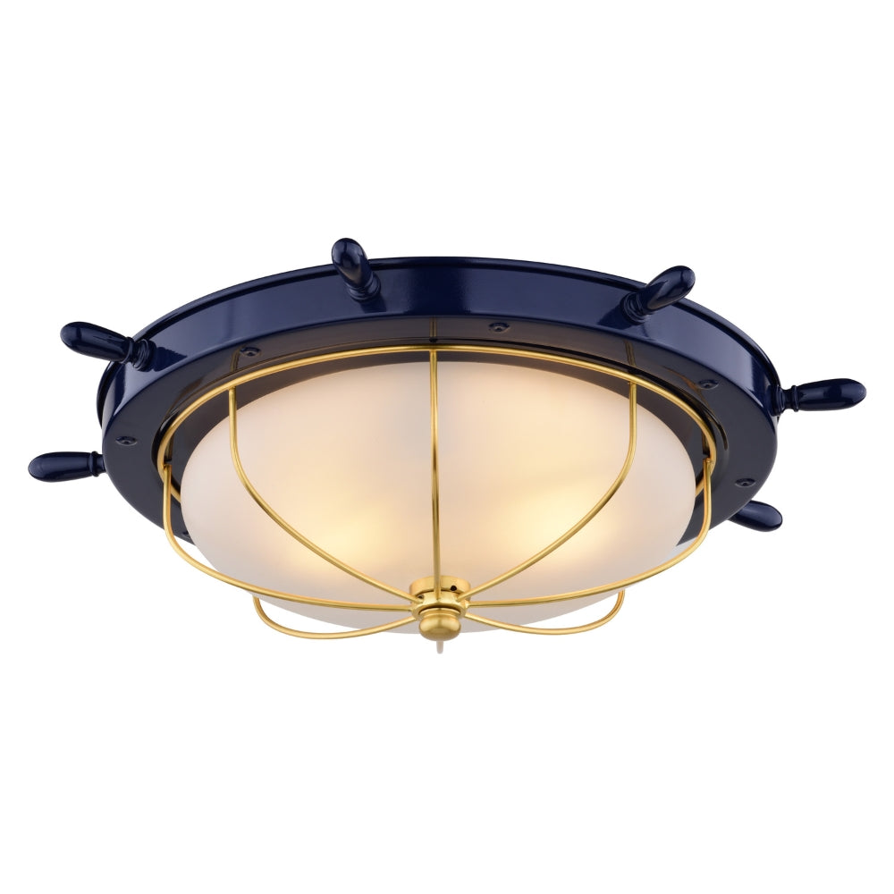 Captain's Wheel 15" Flush Mount
