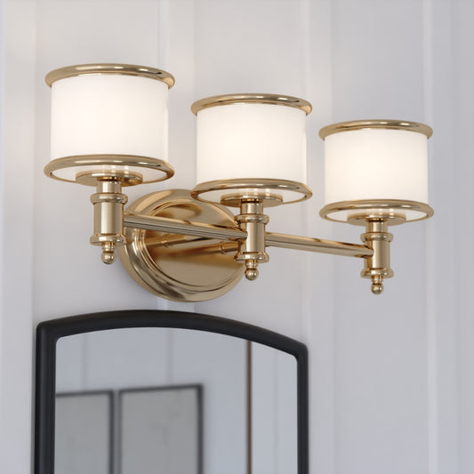 Natural Brass 23" 3 Light Vanity