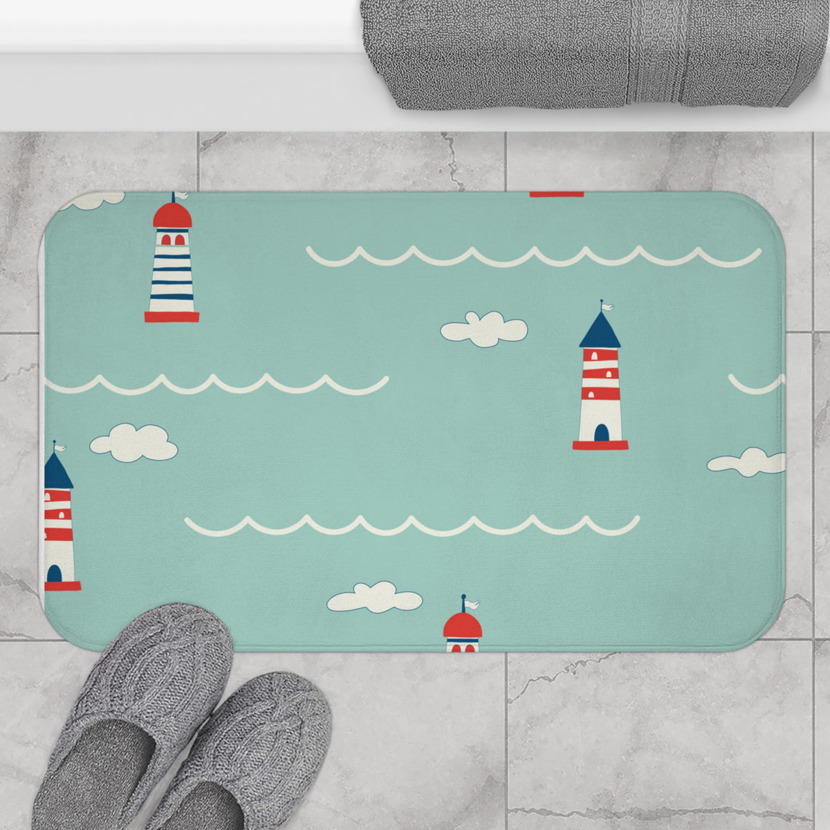 Seaside Beam Bath Mat