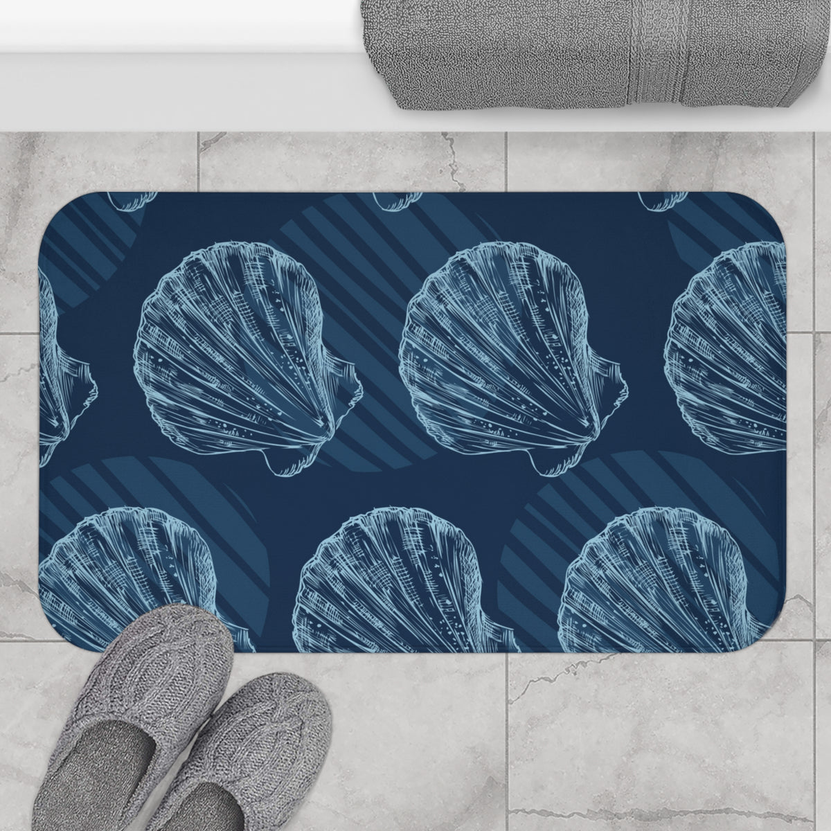 Coastal Clam Bath Mat