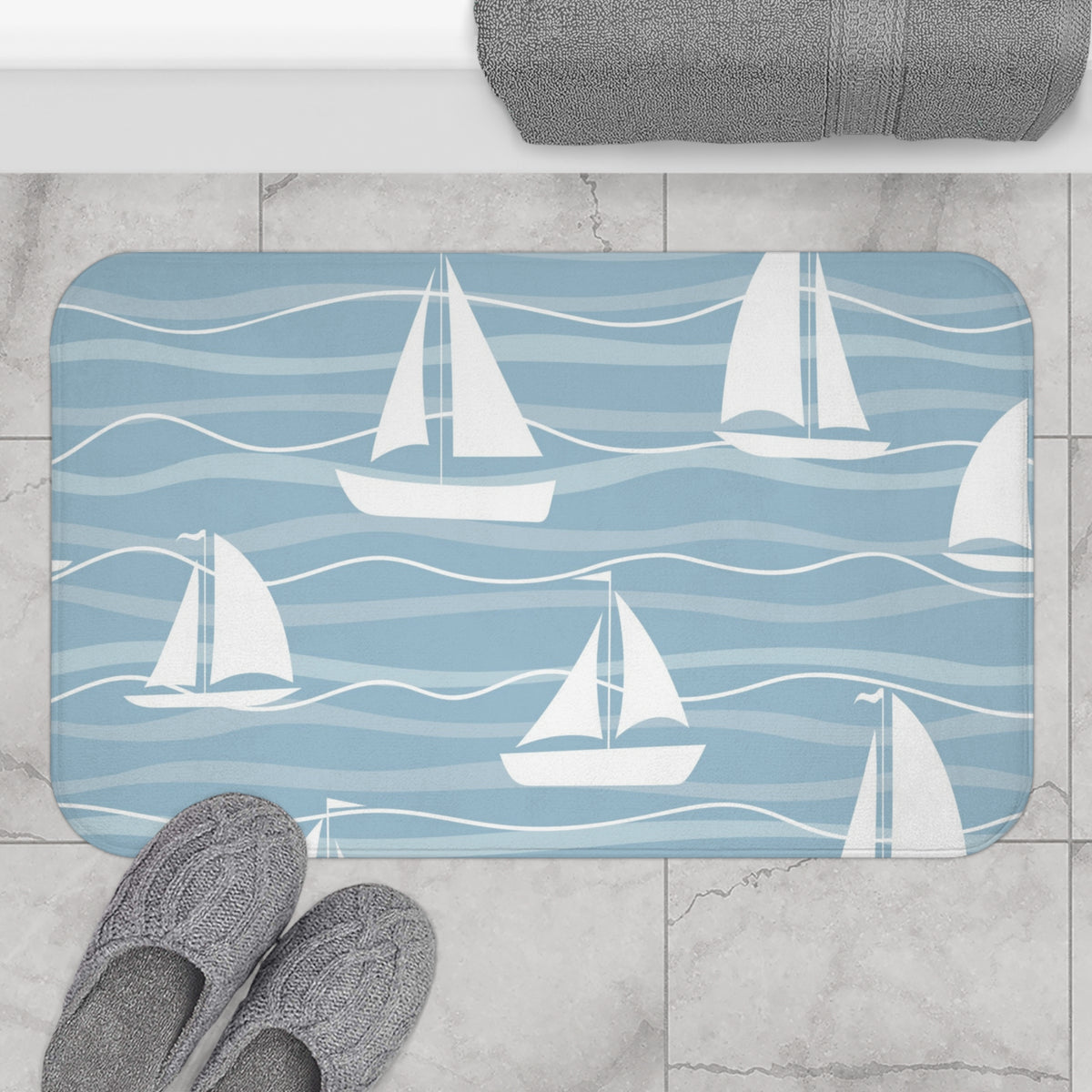 Sailboat Bath Mat
