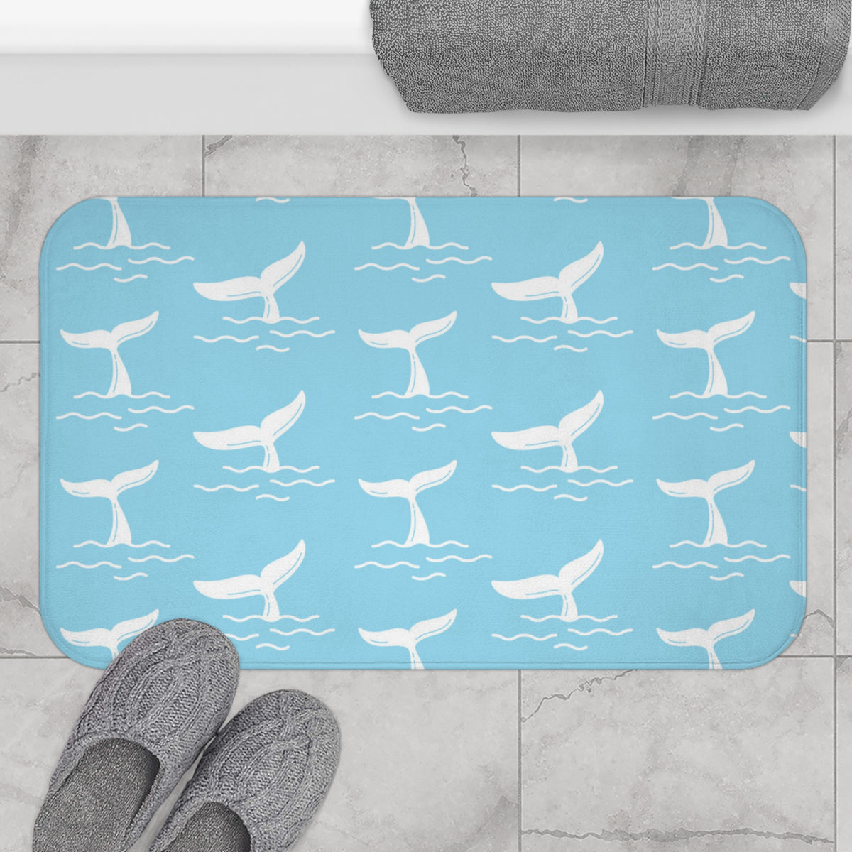 Whale Tail Bath Mat