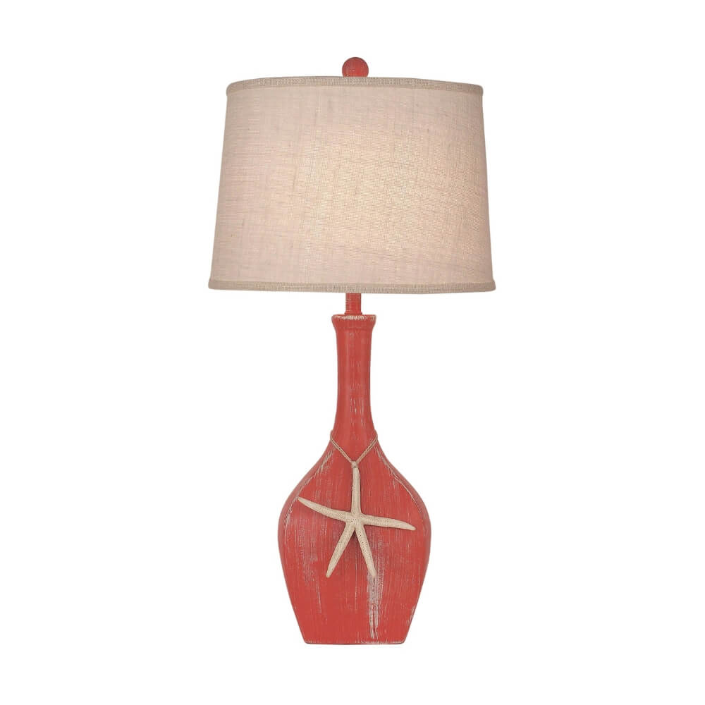 Coral Starfish Genie Bottle Lamp