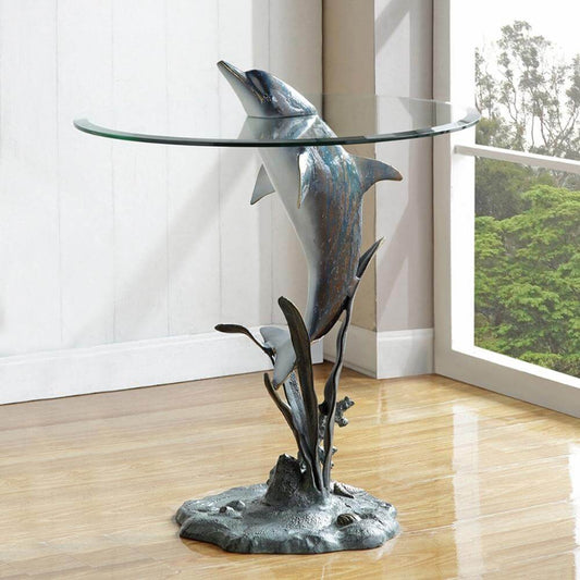 Dolphin Jump End Table