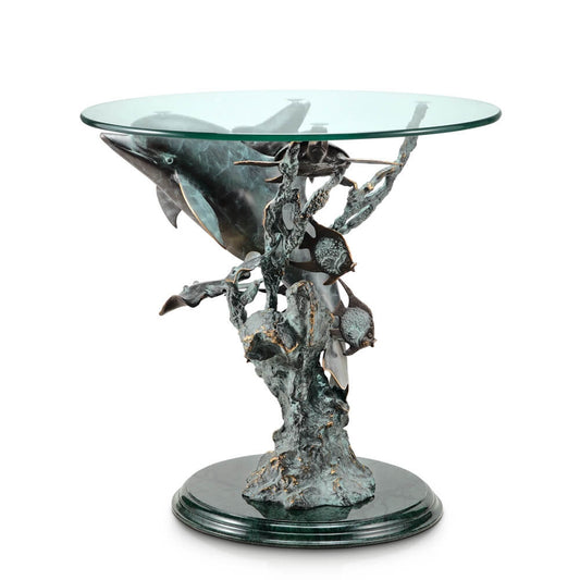 Dolphin and Friends End Table