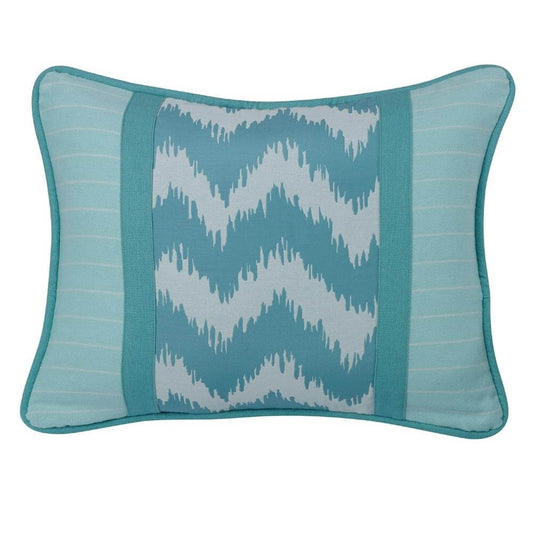Maldives Chevron & Striped Throw Pillow