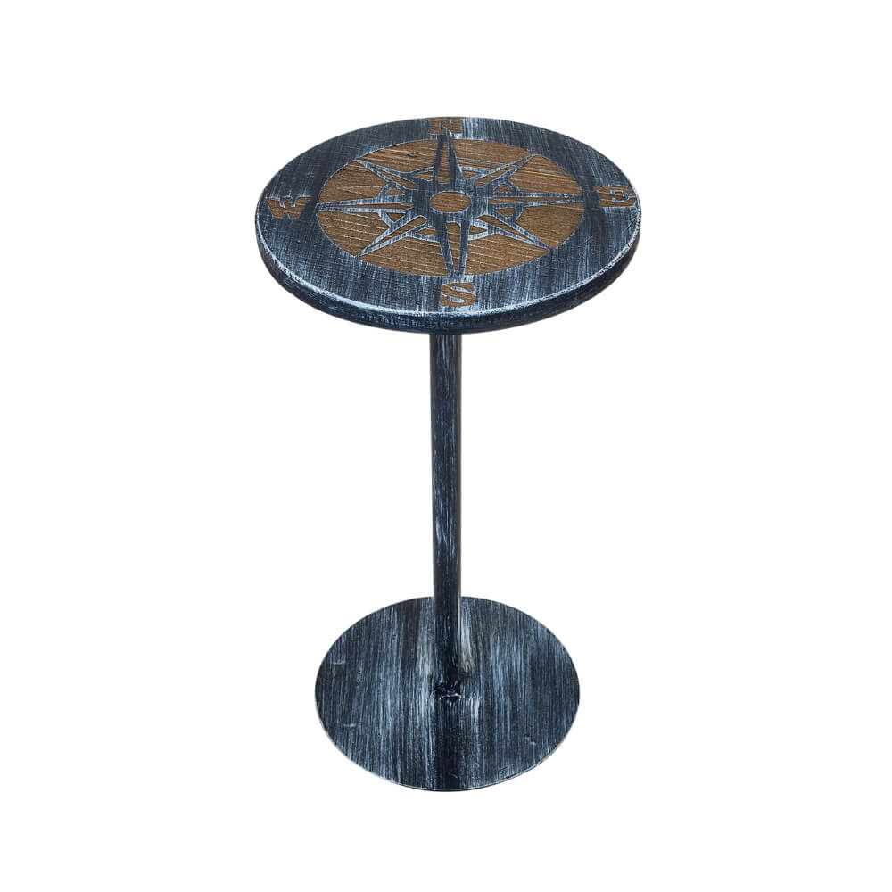 Midnight Storm Round Drink Table