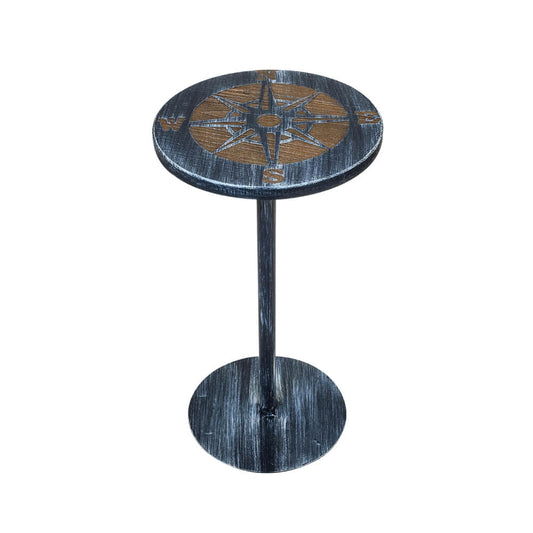 Midnight Storm Round Drink Table