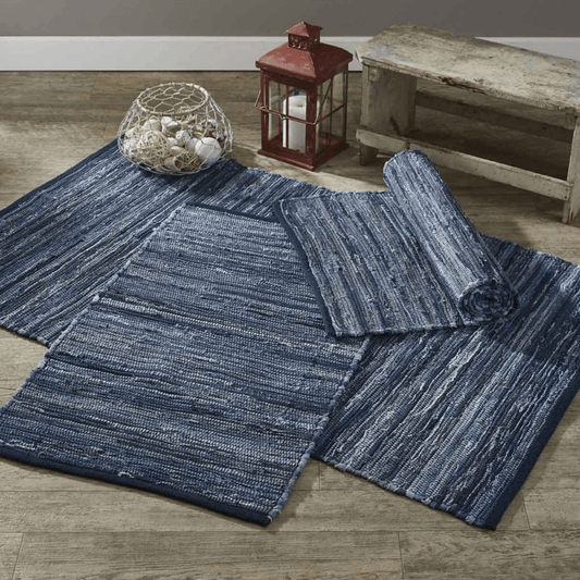 Ocean Depth Chindi Rag Rug (7694606303464)