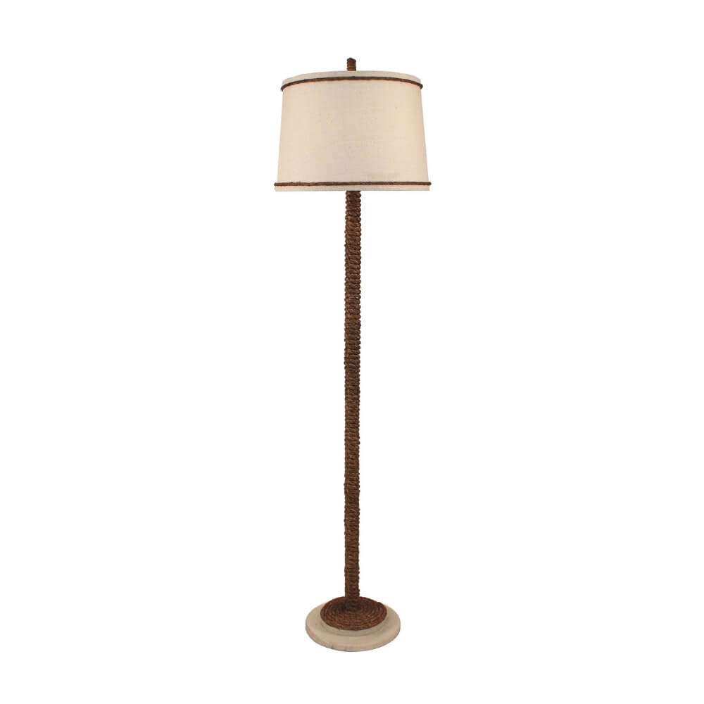 Sailor Rope Spindle Natural Floor Lamp
