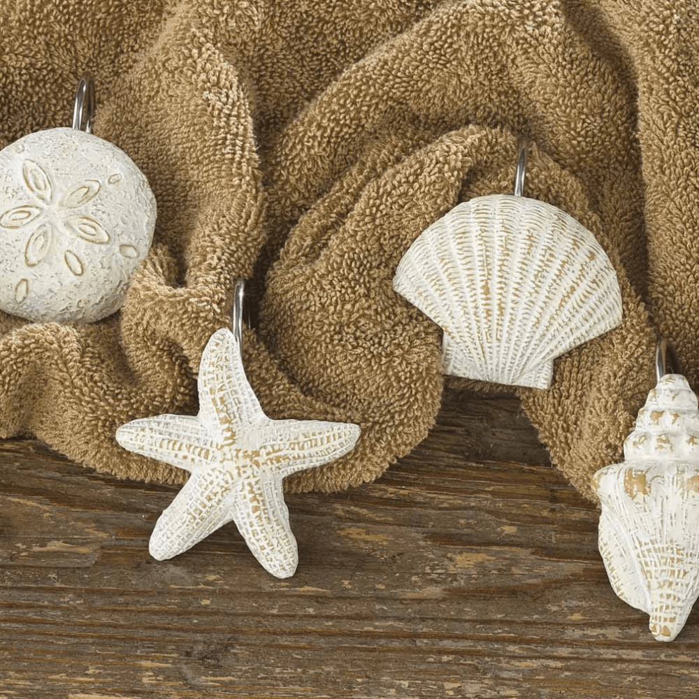 Sand Creatures Shower Curtain Hooks (7689356902632)