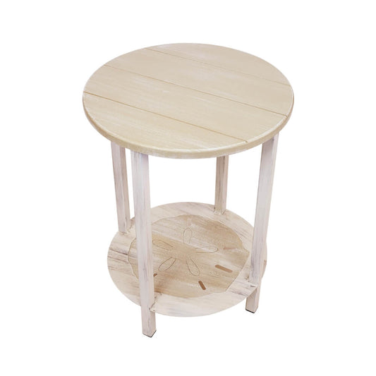 Sand Dollar Circular End Table