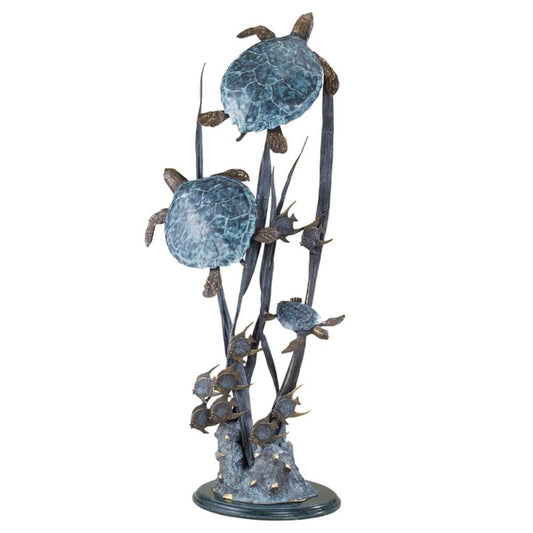 Sea Turtles Ascending Sculpture