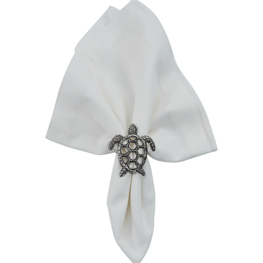 Silver Turtle Napkin Ring (7689360900328)