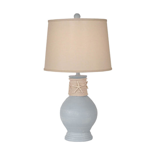 Starfish Gray Round Accent Lamp
