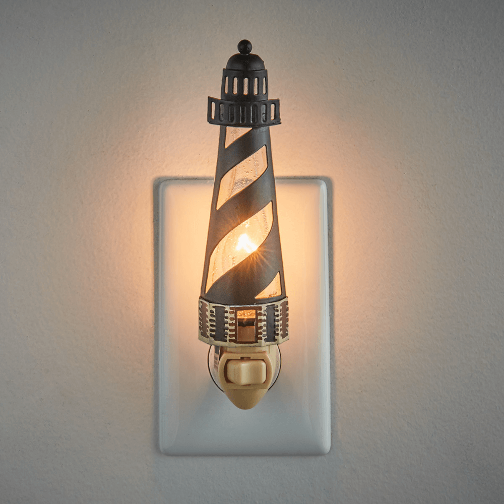 Striped Lighthouse Night Light (7689364701416)