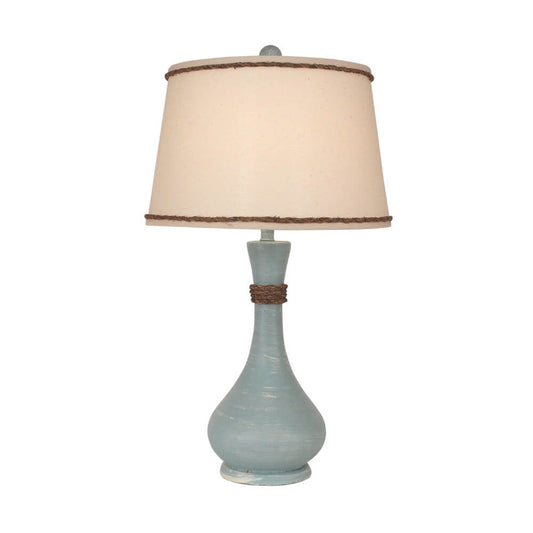 Weathered Bottleneck Gray Table Lamp