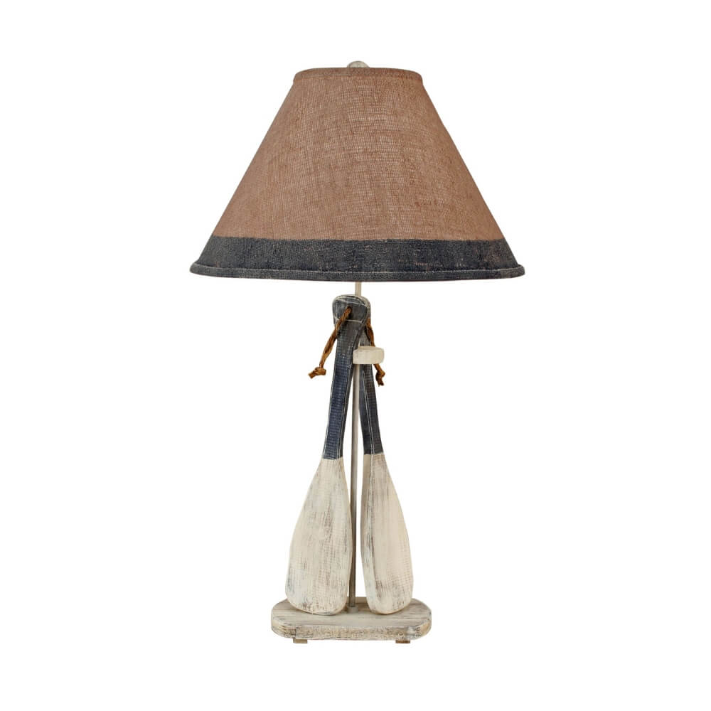 Weathered Paddles Table Lamp