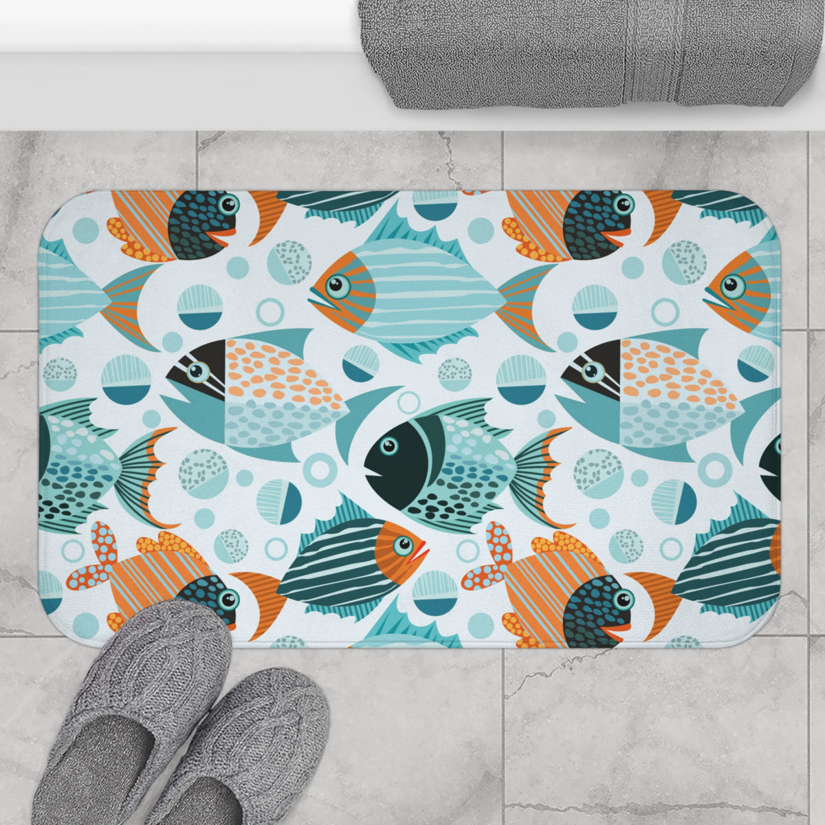 Tropical Fish Bath Mat