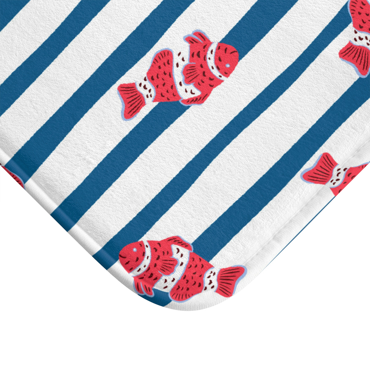 Nemo Fish Striped Bath Mat